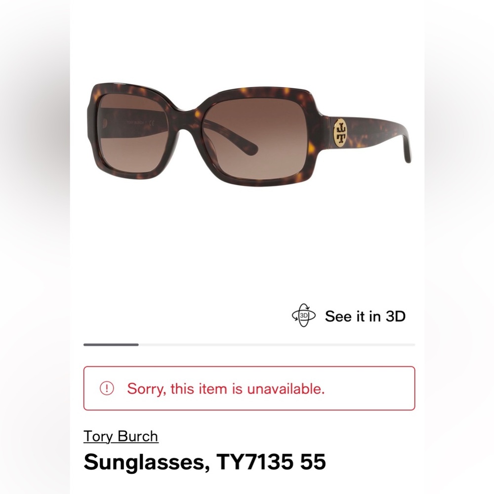 Tory Burch sunglasses, NBW perfect condition